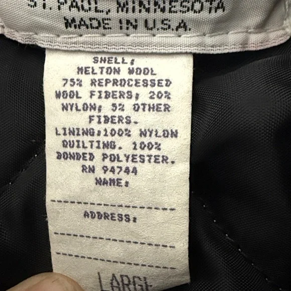 Black and Yellow Varsity Jacket with Leather Sleeves 2001. Men’s L - Picture 9 of 11